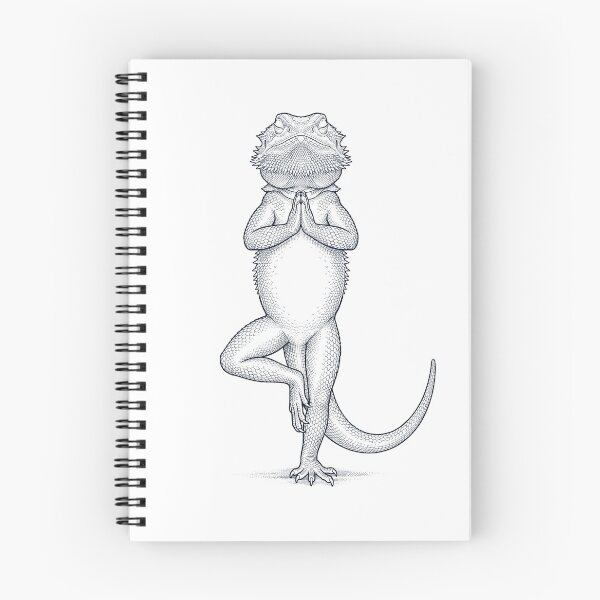 Item preview, Vintage Bearded Dragon Yoga Tree Pose Animal Lover designed and sold by TerryConnells.