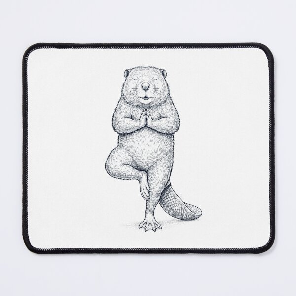 Item preview, Vintage Beaver Yoga Tree Pose Animal Lover designed and sold by TerryConnells.