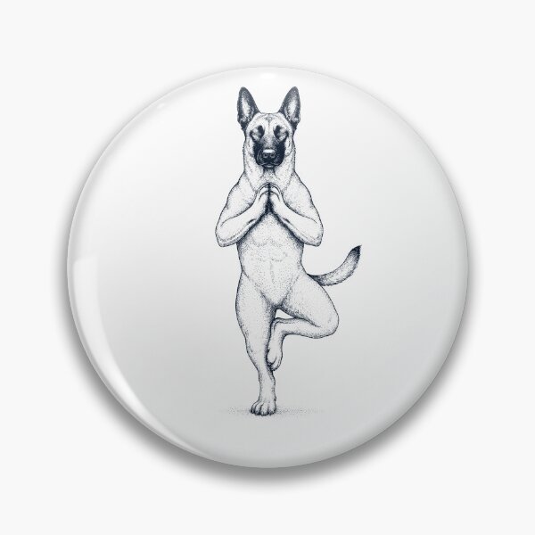 Item preview, Vintage Belgian Malinois Yoga Tree Pose Dog Mom Lover designed and sold by TerryConnells.