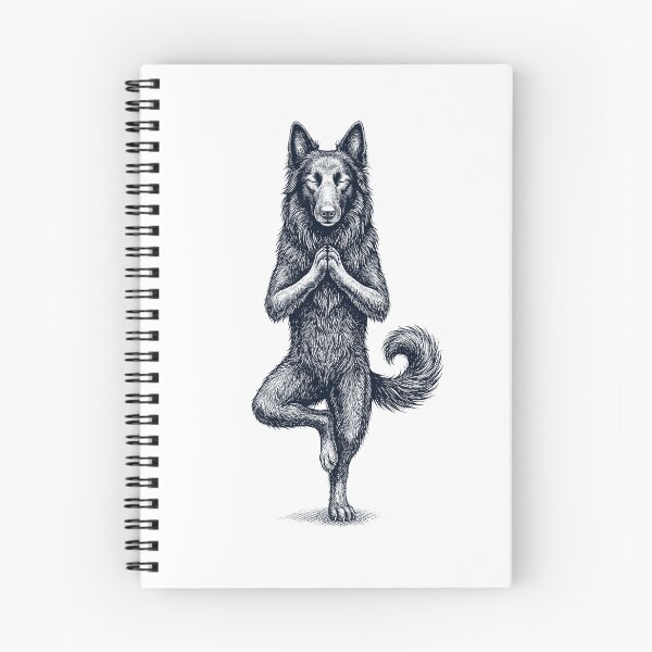 Item preview, Vintage Belgian Shepherd Yoga Tree Pose Dog Mom Lover designed and sold by TerryConnells.