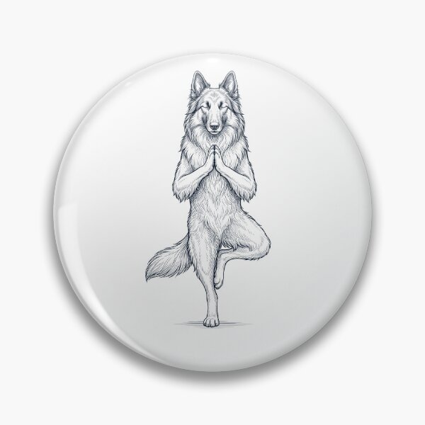 Item preview, Vintage Belgian Tervuren Yoga Tree Pose Dog Mom Lover designed and sold by TerryConnells.