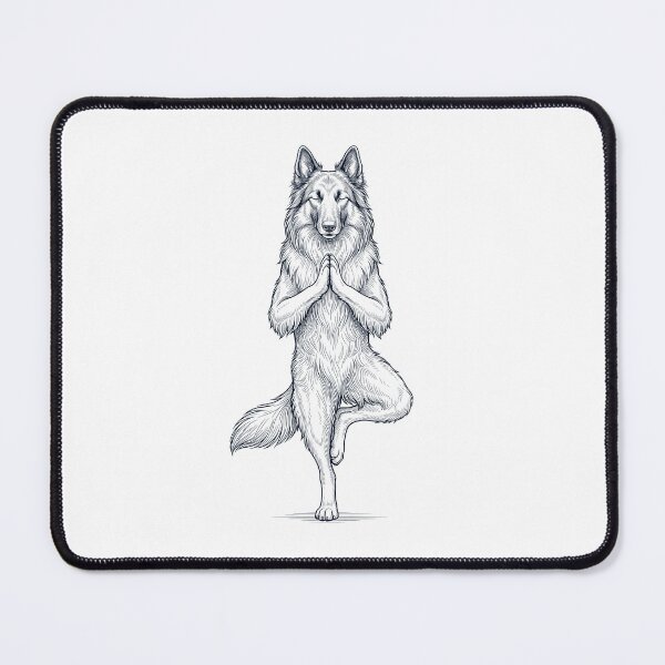 Item preview, Vintage Belgian Tervuren Yoga Tree Pose Dog Mom Lover designed and sold by TerryConnells.