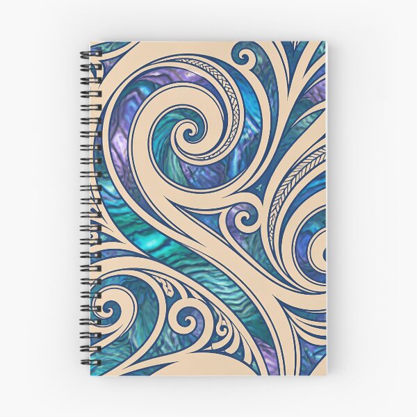 Item preview, New Zealand Māori Paua Pattern Koru Design 894 designed and sold by GrinGalore.