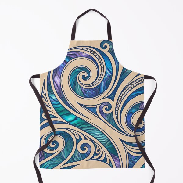 Item preview, New Zealand Māori Paua Pattern Koru Design 894 designed and sold by GrinGalore.