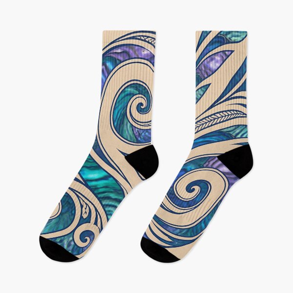 Item preview, New Zealand Māori Paua Pattern Koru Design 894 designed and sold by GrinGalore.