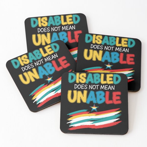 Item preview, Disability Awareness Disabled Does Not Mean Unable designed and sold by LuminOrb.