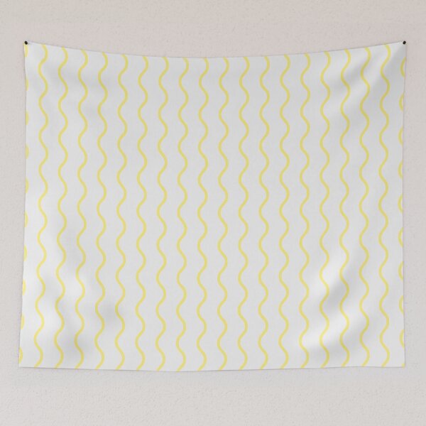 Item preview, White And Yellow Waves Pattern designed and sold by pattern-archive.