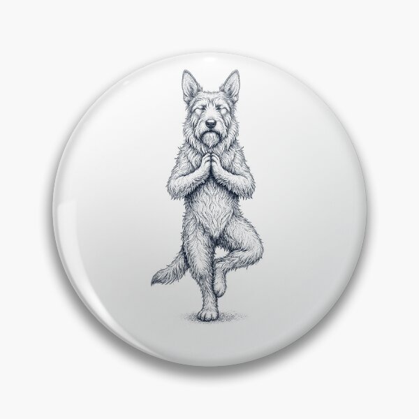 Item preview, Vintage Berger Picard Yoga Tree Pose Dog Mom Lover designed and sold by TerryConnells.