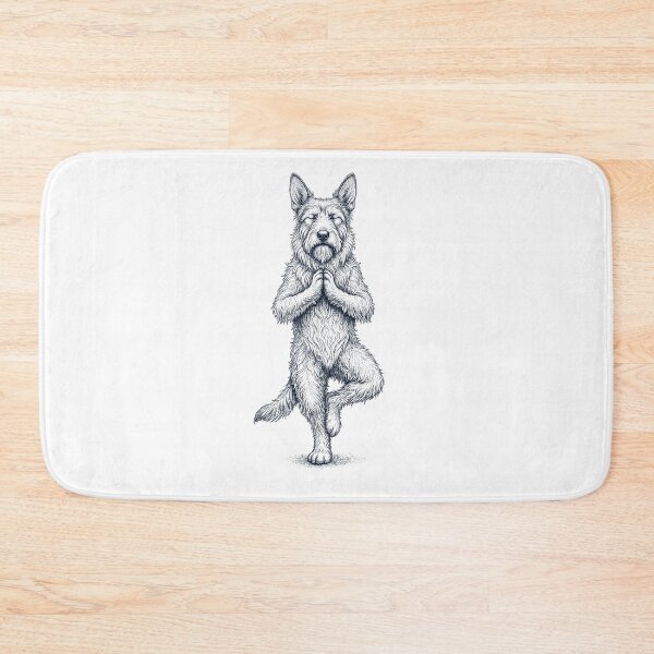 Item preview, Vintage Berger Picard Yoga Tree Pose Dog Mom Lover designed and sold by TerryConnells.
