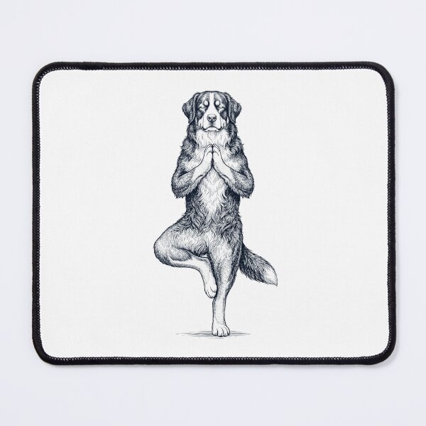 Item preview, Vintage Bernese Mountain Dog Yoga Tree Pose Dog Mom Lover designed and sold by TerryConnells.