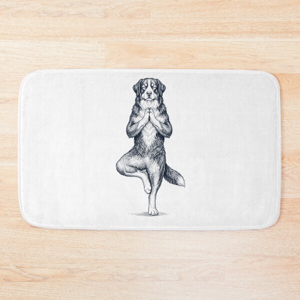 Item preview, Vintage Bernese Mountain Dog Yoga Tree Pose Dog Mom Lover designed and sold by TerryConnells.