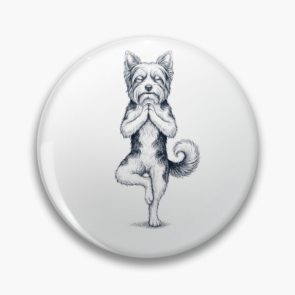 Item preview, Vintage Biewer Terrier Yoga Tree Pose Dog Mom Lover designed and sold by TerryConnells.