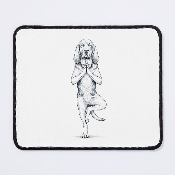 Item preview, Vintage Bloodhound Yoga Tree Pose Dog Mom Lover designed and sold by TerryConnells.