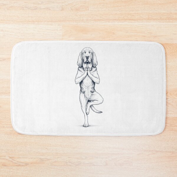Item preview, Vintage Bloodhound Yoga Tree Pose Dog Mom Lover designed and sold by TerryConnells.
