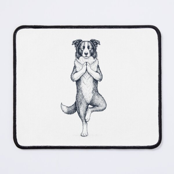 Item preview, Vintage Border Collie Yoga Tree Pose Dog Mom Lover designed and sold by TerryConnells.