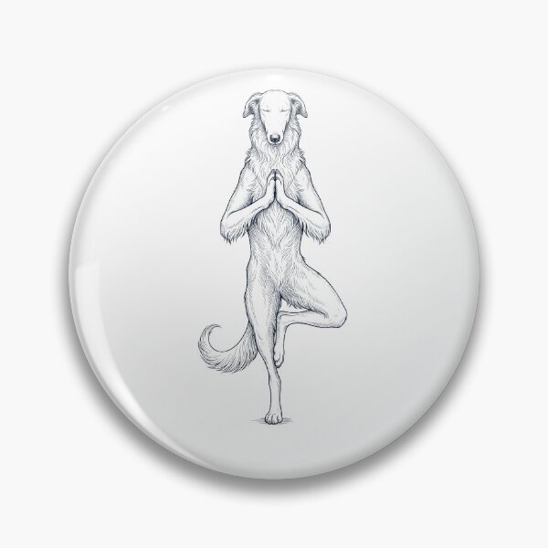 Item preview, Vintage Borzoi Yoga Tree Pose Dog Mom Lover designed and sold by TerryConnells.