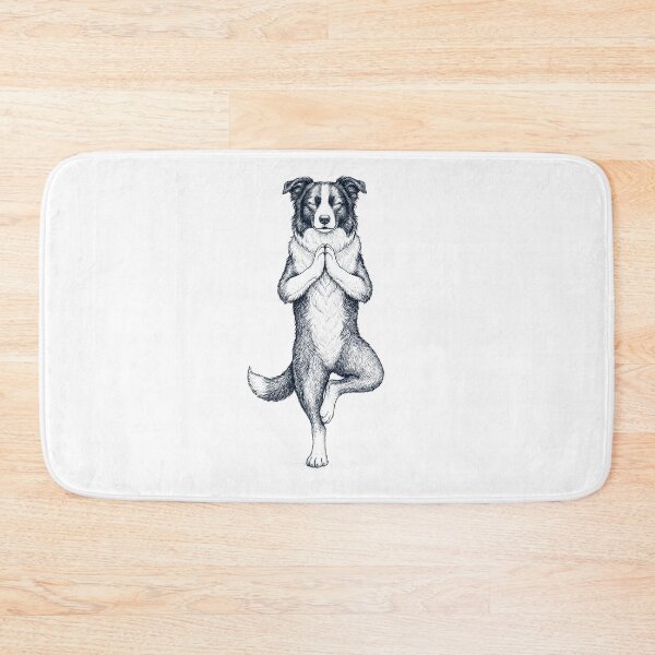 Item preview, Vintage Border Collie Yoga Tree Pose Dog Mom Lover designed and sold by TerryConnells.