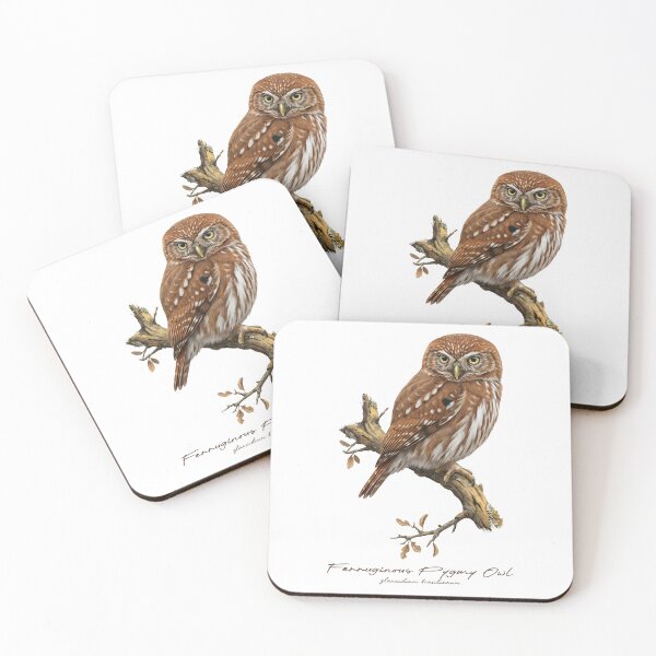 Item preview, Ferruginous Pygmy Owl on Rustic Tree designed and sold by Takeda-art.