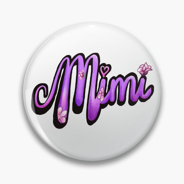 Item preview, Mimi Top 10 best personalised personalized custom name purple cursive with soft pink flower petals designed and sold by Artonmytee.