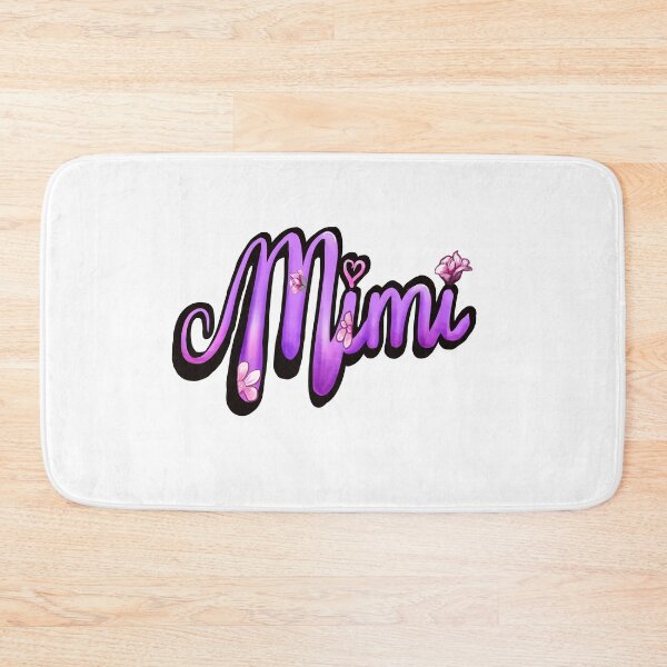 Item preview, Mimi Top 10 best personalised personalized custom name purple cursive with soft pink flower petals designed and sold by Artonmytee.