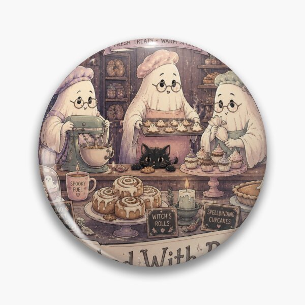 Item preview, Baked With Boo Ghost Bakery Halloween Design designed and sold by MotylekAnia.