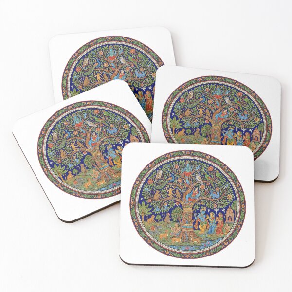 Item preview, Lord Krishna and the Divine Tree of Life designed and sold by sutrastudio.