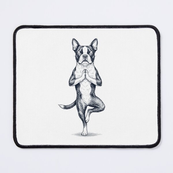 Item preview, Vintage Boston Terrier Yoga Tree Pose Dog Mom Lover designed and sold by TerryConnells.