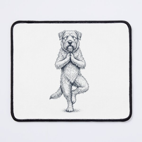 Item preview, Vintage Bouvier des Flandres Yoga Tree Pose Dog Mom Lover designed and sold by TerryConnells.