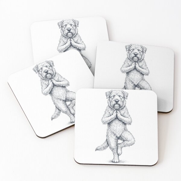 Item preview, Vintage Bouvier des Flandres Yoga Tree Pose Dog Mom Lover designed and sold by TerryConnells.