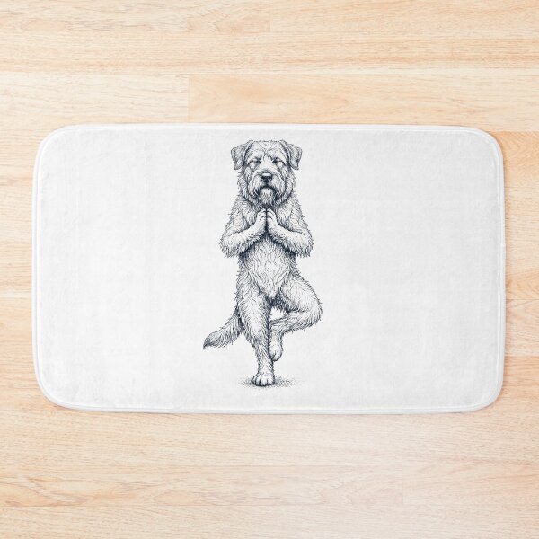 Item preview, Vintage Bouvier des Flandres Yoga Tree Pose Dog Mom Lover designed and sold by TerryConnells.