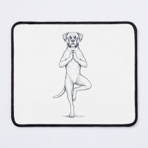 Item preview, Vintage Boxer Dog Yoga Tree Pose Dog Mom Lover designed and sold by TerryConnells.