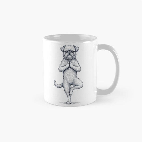 Item preview, Vintage Brussels Griffon Yoga Tree Pose Dog Mom Lover designed and sold by TerryConnells.