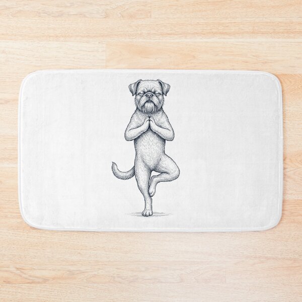 Item preview, Vintage Brussels Griffon Yoga Tree Pose Dog Mom Lover designed and sold by TerryConnells.