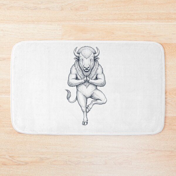 Item preview, Vintage Buffalo Yoga Tree Pose Animal Lover designed and sold by TerryConnells.