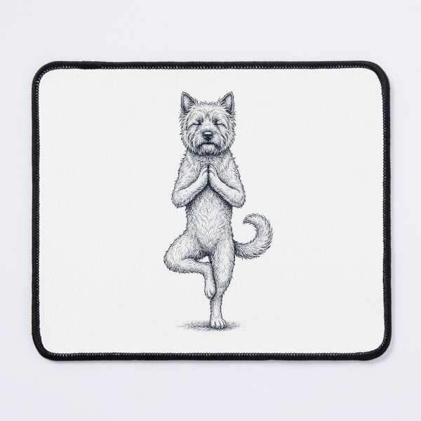 Item preview, Vintage Cairn Terrier Yoga Tree Pose Dog Mom Lover designed and sold by TerryConnells.