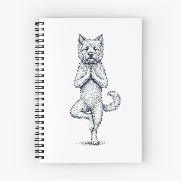 Item preview, Vintage Cairn Terrier Yoga Tree Pose Dog Mom Lover designed and sold by TerryConnells.