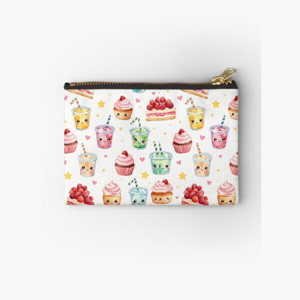 Item preview, Kawaii Dessert Pattern Cute Cupcake & Strawberry Drink Wallpaper | Pastel Sweet Food Anime Aesthetic designed and sold by FeelFreeStore.