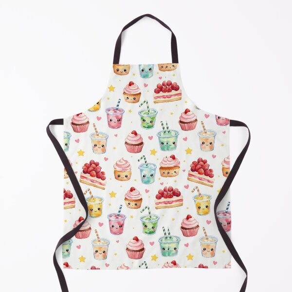 Item preview, Kawaii Dessert Pattern Cute Cupcake & Strawberry Drink Wallpaper | Pastel Sweet Food Anime Aesthetic designed and sold by FeelFreeStore.