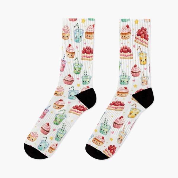 Item preview, Kawaii Dessert Pattern Cute Cupcake & Strawberry Drink Wallpaper | Pastel Sweet Food Anime Aesthetic designed and sold by FeelFreeStore.
