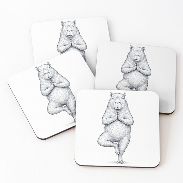Item preview, Vintage Capybara Yoga Tree Pose Animal Lover designed and sold by TerryConnells.
