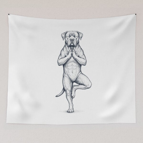 Item preview, Vintage Cane Corso Yoga Tree Pose Dog Mom Lover designed and sold by TerryConnells.