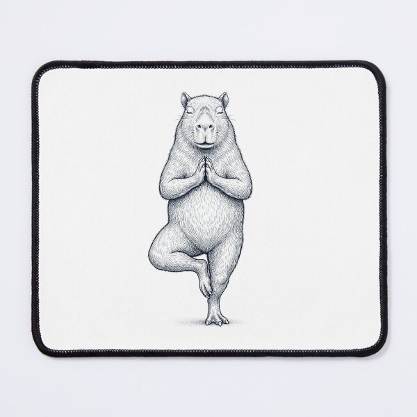 Item preview, Vintage Capybara Yoga Tree Pose Animal Lover designed and sold by TerryConnells.