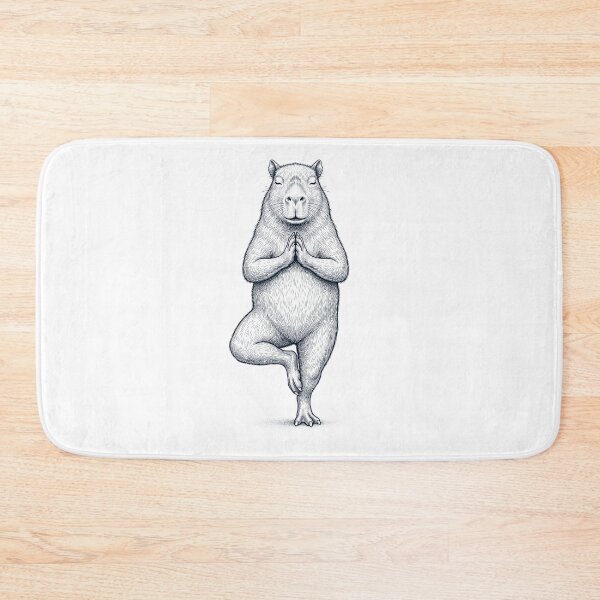 Item preview, Vintage Capybara Yoga Tree Pose Animal Lover designed and sold by TerryConnells.