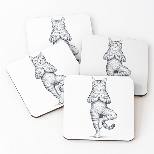 Item preview, Vintage Cat Yoga Tree Pose Animal Lover designed and sold by TerryConnells.
