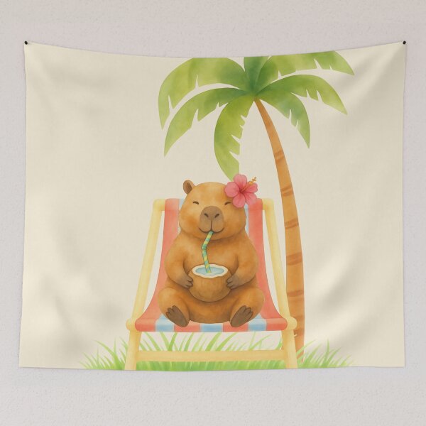 Item preview, Tropical Capybara Retreat designed and sold by Ivy-Triggs.