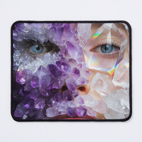 Item preview, face encrusted in raw crystals designed and sold by psychoshadow.