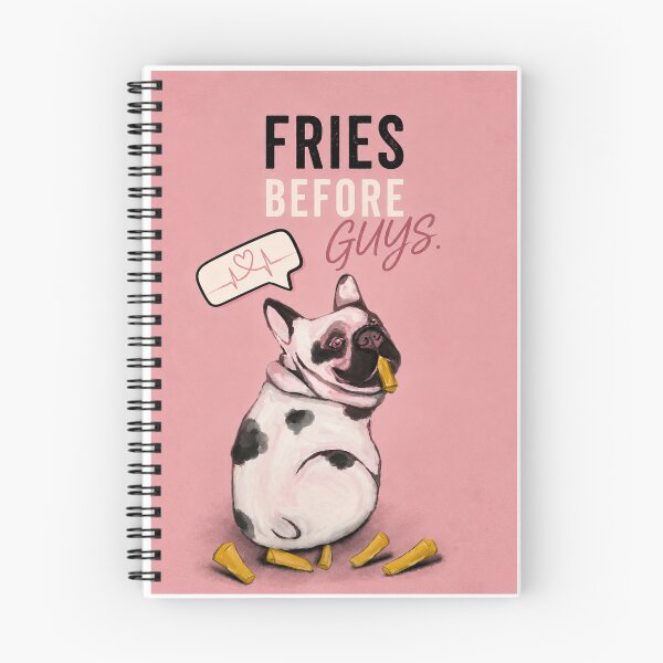Item preview, Fries Before Guys Frenchie Poster designed and sold by ThebigSandra.