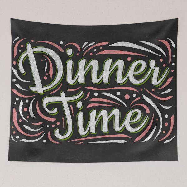 Item preview, Dinner Time Kitchen Decor Print Restaurants Cafes  designed and sold by Bearlala.
