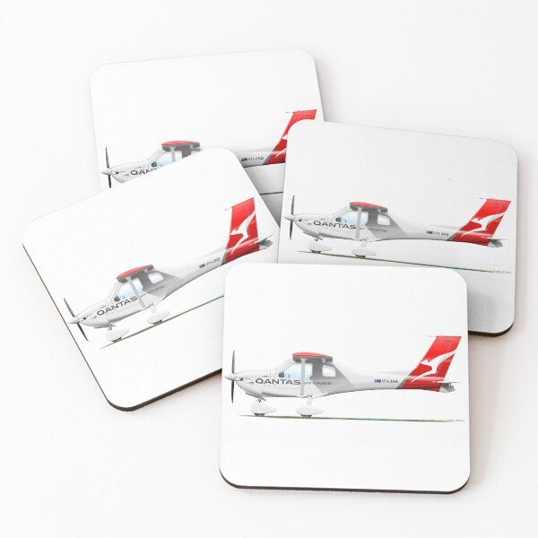 Item preview, JABIRU J160 VH-JAB QANTAS 2022 designed and sold by Grubby Fingers Aircraft Illustration.