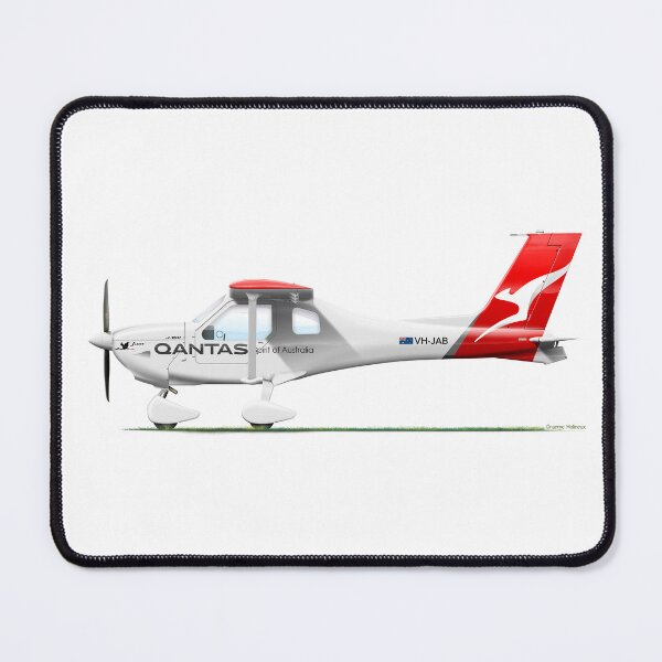 Item preview, JABIRU J160 VH-JAB QANTAS 2022 designed and sold by Grubby Fingers Aircraft Illustration.